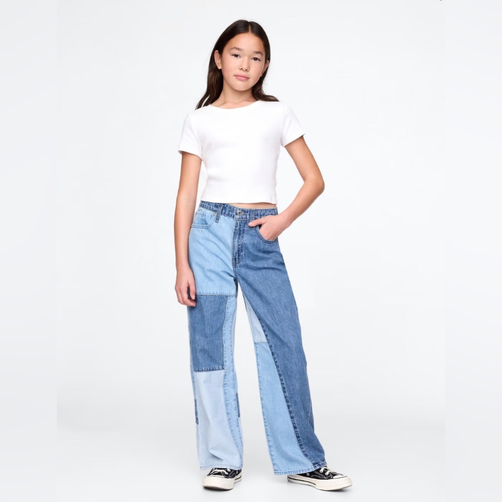 Gap Kids Low Stride Patchwork Jeans